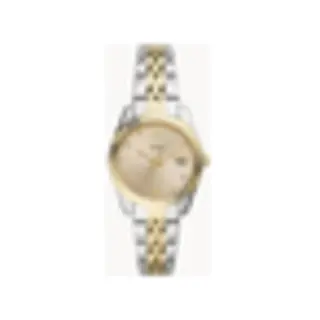 Fossil Scarlette Mini Armbanduhr Damen Quarz Gold, Silber
