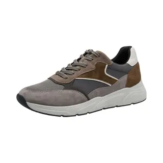 Tamaris Sneakers Laag Donkerbruin / Grijs / Aardetinten / Wit