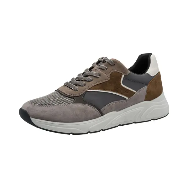 Tamaris Sneakers Laag Donkerbruin / Grijs / Aardetinten / Wit thumbnail