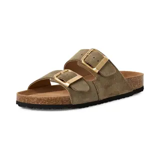 Tamaris Leren Muiltje 1-27543-42 7A2 Damesschoenen M2753342 Olijf