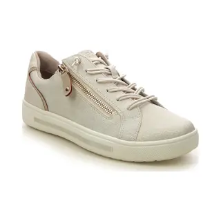 Jana Altozip Wide Light Gold Womens Trainers 23660-42-949 In A Plain Man-made In Size 41