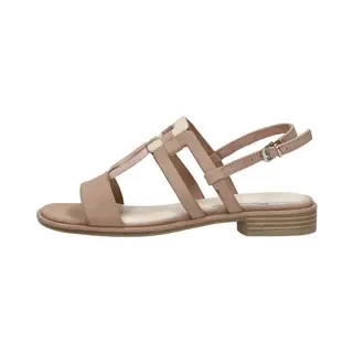 Marco Tozzi Damen Sandalen Mit Absatz Mit Verstellbarem Riemen Sommer, Mehrfarbig (Nude Comb), 38 Eu