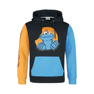 Sesamstraße Cookie Monster Kapuzenpullover Multicolor In Xl