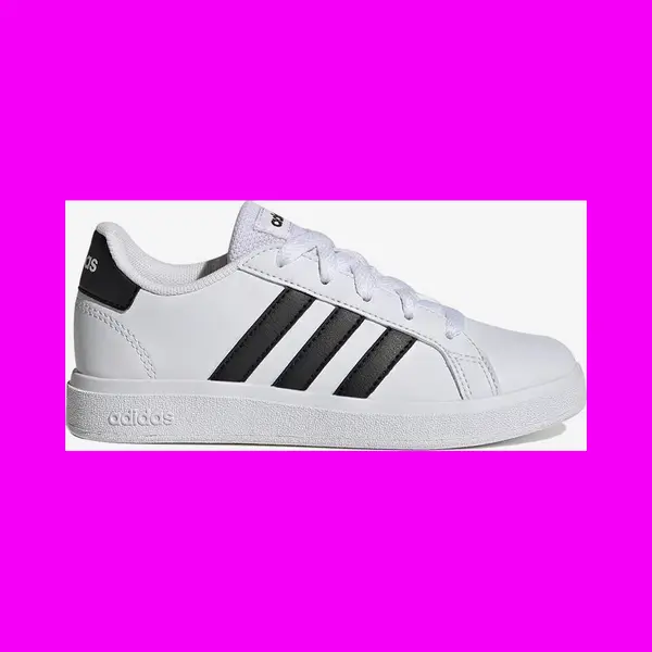 Adidas Grand Court 2.0 Shoes White Black Kids - 39(1/3) thumbnail