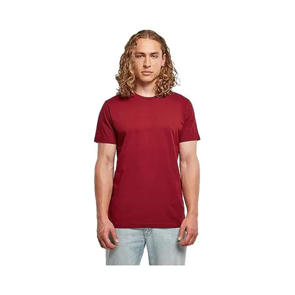 Build Your Brand Bb010-basic T-shirt Met Ronde Hals Voor Heren, Kersen, Xl thumbnail