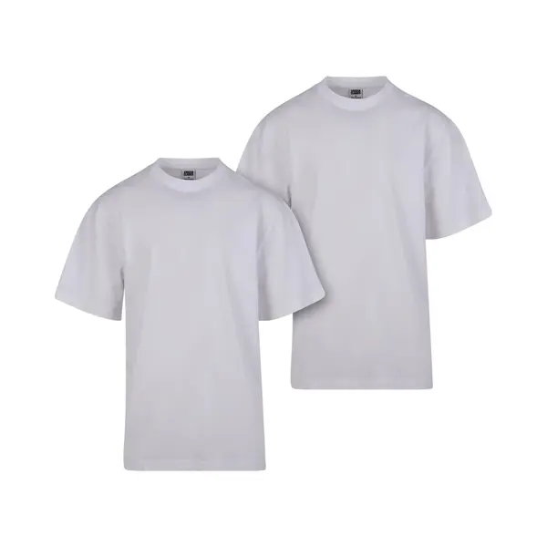 Urban Classics Herren T-Shirt Tall Tee 2-Pack, 2er Pack T-Shirt Für Männer, Baumwolle, Gerippter Rundhals, Erhältlich In Vielen Farben, Größen thumbnail