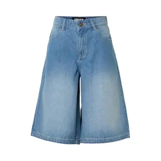Urban Classics Shorts - Ladies Denim Bermuda - 27 Tot 32 - Voor Vrouwen - Blauw