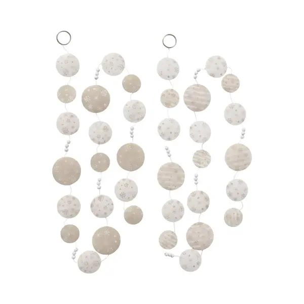 Boltze Home Capiz Guirlande Snowflake L180cm. thumbnail