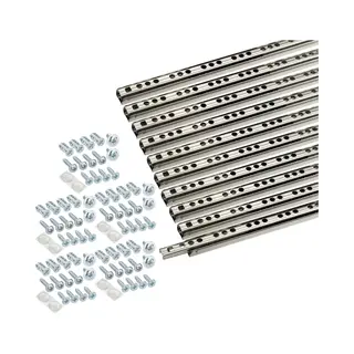 Sotech Kugelauszug 10er Set (5 Paar) Schubladenschienen 438 Mm 17 Mm Nut Schubladenauszug - Schienen Für Schubladen - Schubladen Schienensystem -