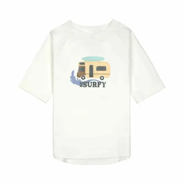 Lässig Splash & Fun Rashguard Zwemshirt Met Korte Mouw Met Uv-bescherming - Camper Sea Salt, 19-24 Maanden, Maat 92 thumbnail