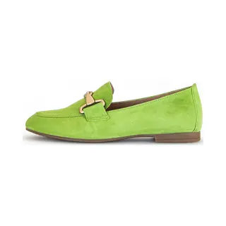 Gabor Damen Slipper, Frauen Slip On, Slides, Schlupfschuhe, schluepfschuhe, Loafer, College Schuhe, Businessschuhe, gr.Green(Gold Matt), 38 Eu / 5 Uk