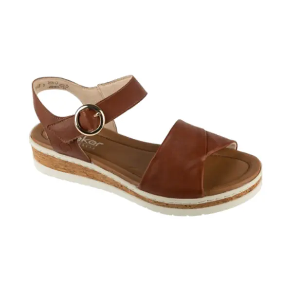 Rieker Keilsandalette Sommerschuh, Keilsandalette Mit Klett thumbnail