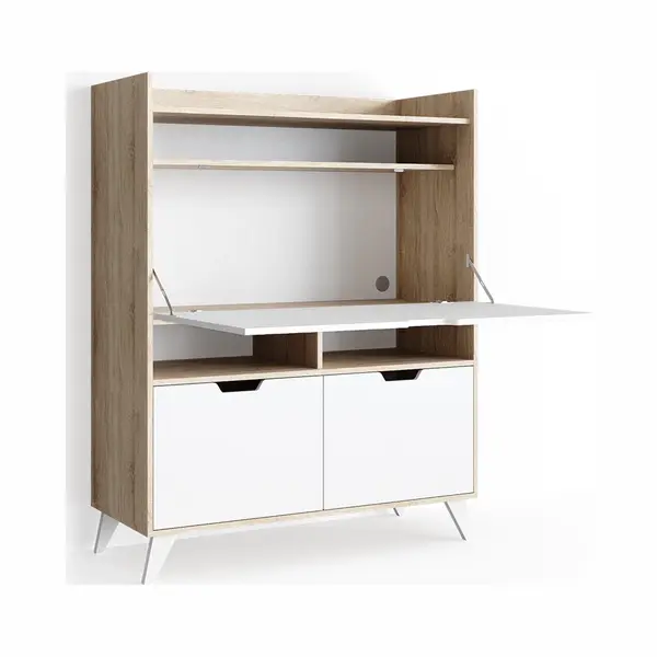 Vicco Sekretär Schreibtisch Berdi, Sonoma, 110 X 45 Cm, Geeignet Als Arbeitsplatz Für Homeoffice Oder Arbeitszimmer thumbnail