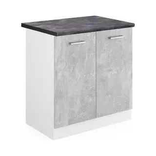Vicco - Spülenunterschrank R-line, Beton, 80 Cm , Ap Anthrazit