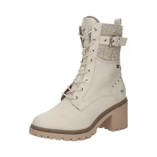 Mustang Dames Veterboot - Off White - Maat 41