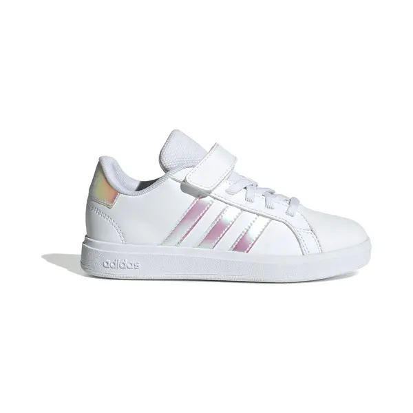 Adidas Unisex Kinder Grand Court 2.0 Shoes Children, Cloud White/Iridescent/Cloud White, 28 Eu thumbnail