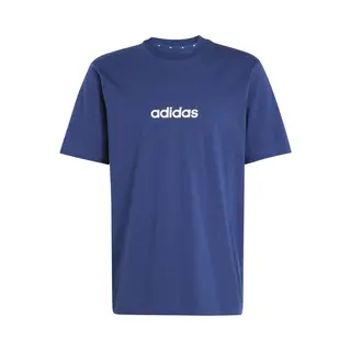 Adidas T-Shirts & Poloshirts M Lin Sj T Dkblue/White