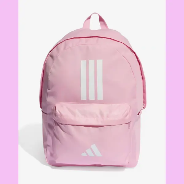 Adidas Classic Back-to-School Rucksack 3 Streifen 27, 5l Rosa Weiß thumbnail