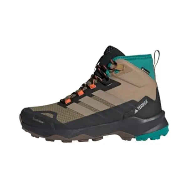 Adidas Herren Terrex Skychaser AX5 Mid Gore-Tex Climawarm+ Hiking Shoes, Cardboard/Blanch Cargo/Pure Teal, 42 Eu thumbnail