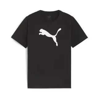 Puma, Jongens, Sportief Shirt, TeamRISE Logo Jersey Katoen Jr (116), Zwart, 116