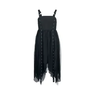 Gothicana By Emp Vailed In Darkness Mittellanges Kleid Schwarz In Xl