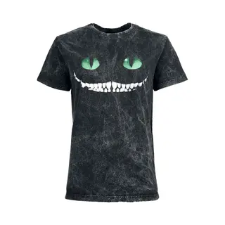 Alice Im Wunderland Cheshire Cat Smile T-Shirt Female T-Shirt Grau In Xxl