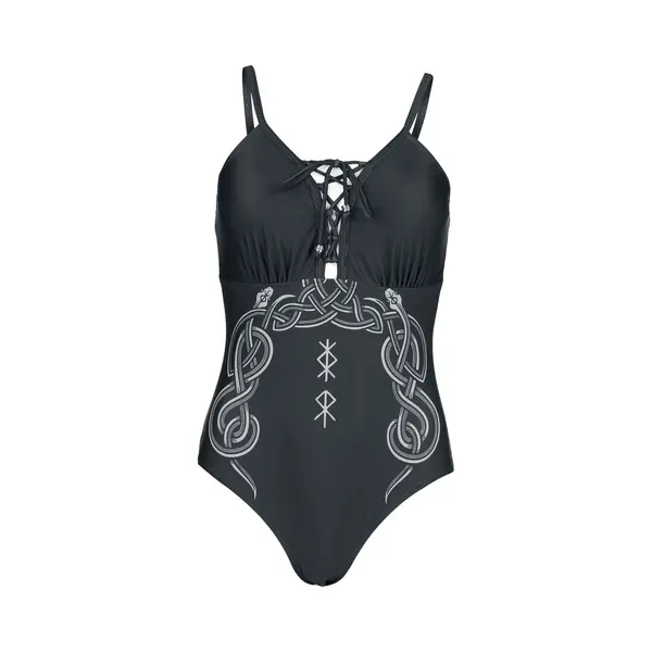 Black Premium By Emp Celtic Snake Swimsuit Black thumbnail
