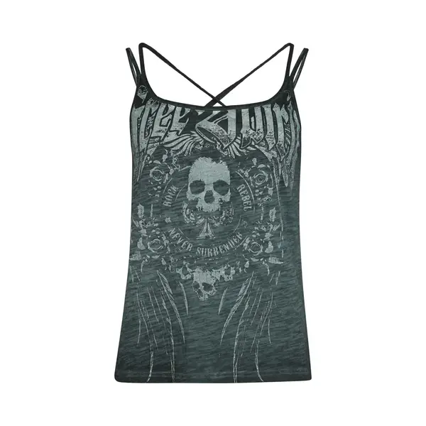 Rock Rebel By Emp Free Spirit Top Türkis In L thumbnail