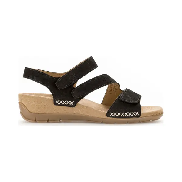 Gabor 83.734.17 Sandalen Zwart Nubuck Dames - Zwart - 41 thumbnail