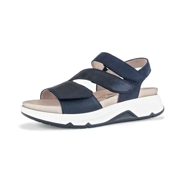 Gabor Sandales à Plateforme Pour Femme, Marine Combi 66, 44 Eu thumbnail