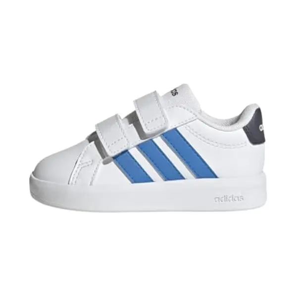 Adidas Unisex Baby Grand Court 3.0 Shoes Infants, Ftwr White/Lucid Ray Blue/Aurora Onix, 7.5 Uk Child thumbnail