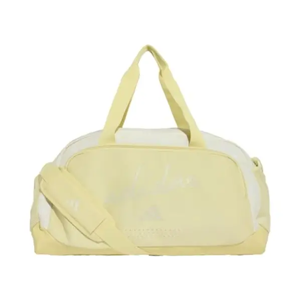 Adidas Women's Adidas Woman Defender Allover Graphic Duffle S Duffel_Bag, Dual Yellow/Orbit Grey, One Size thumbnail