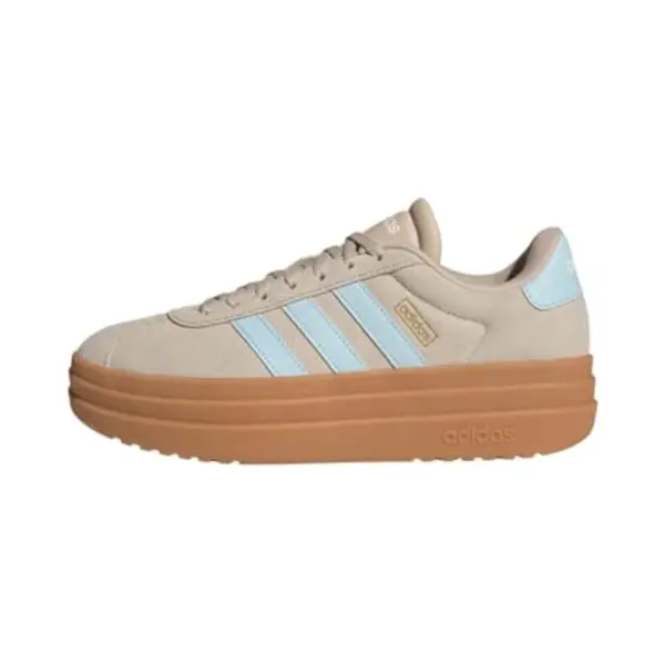 Adidas Women's Vl Court Bold Shoes, Wonder Beige/ice Blue/Gold Met., 7 Uk thumbnail