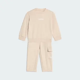Adidas Unisex Baby Essentials Linear Logo Jogger, Crystal Linen/white, 0-3 Months
