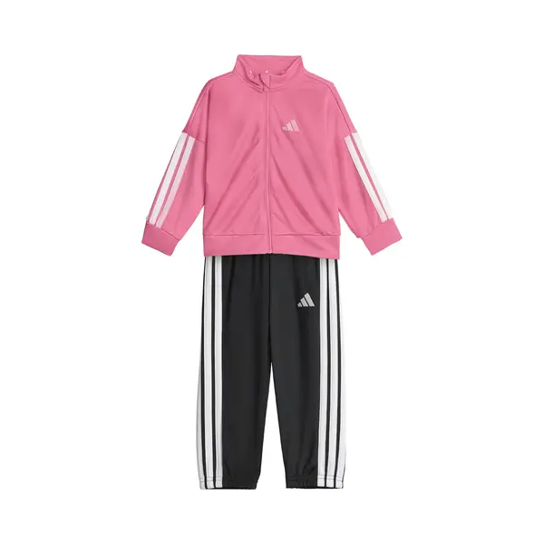 Adidas Unisex Baby Essentials Climacool Tracksuit, Pink Fusion/white/white, 18-24 Months thumbnail