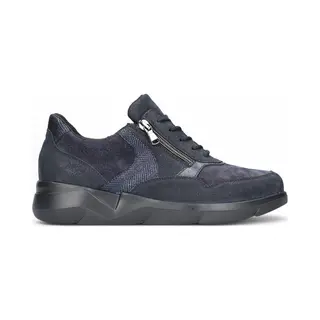 Waldläufer K Funky Sneakers - Suède - Dames - Blauw - Maat 40, 5