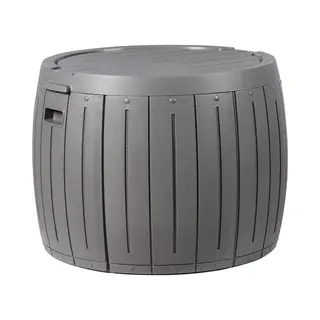 Beliani Storage Box Prinos 56 Cm 56 Cm Grey