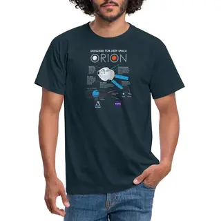 Spreadshirt Nasa Ontwerpkenmerken Van Het Orion-ruimtevaartuig T-Shirt Heren
