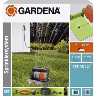 Gardena 08221-20 Os 140 Verzonken Zwenksproeier Complete Set 2 - 140 M²