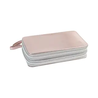Eberhard Faber 577427 - Federmäppchen Double Decker, Rosé Gold Shine, Mit 24 Schreibutensilien