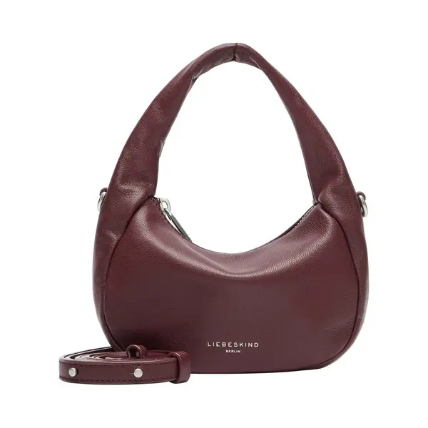 Liebeskind Berlin Leren Schoudertas Handtas Farrah Crossbody Bag Pomegranate Wijnrood thumbnail