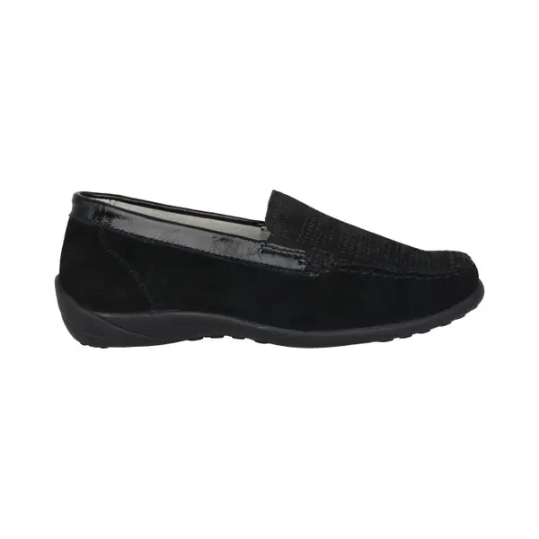 Waldläufer Kläre - Dames Moccasin - Zwart - Maat 37 (Eu) 4 (Uk) thumbnail