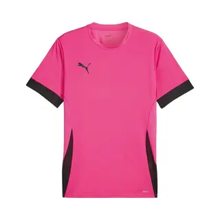 Puma Training T-shirt Teamgoal - Pink/schwarz, Größe Small