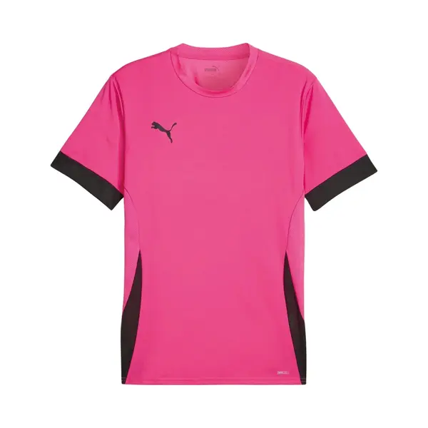 Puma Training T-shirt Teamgoal - Pink/schwarz, Größe Small thumbnail