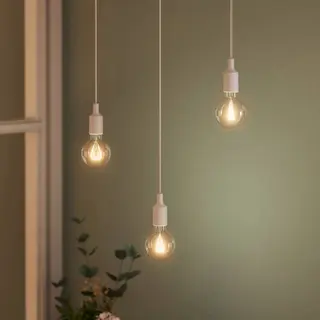 Osram Hanglamp Vintage 1906 Bell, Wit, Kunststof, Ø 9 Cm