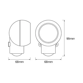 Osram Led Wandlamp Spylux, Wit, Sensor, Batterij, Mobiel
