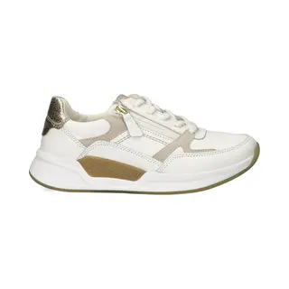 Gabor Rollingsoft Sneakers Wit Leer - Dames - Maat 39