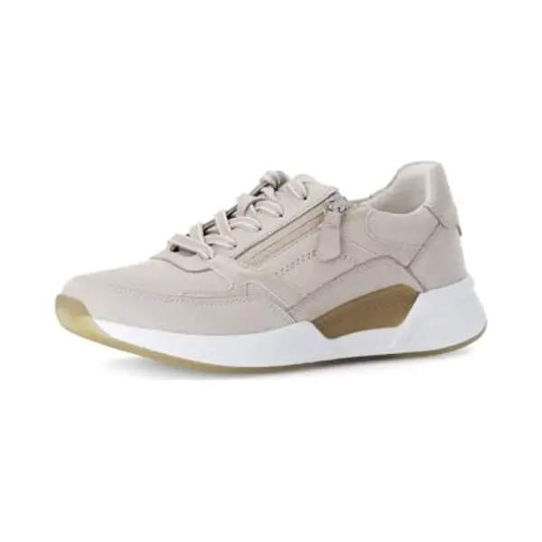 Gabor Damen Low-Top Sneaker, Frauen Sandalen, antikrosa, silbrt, Casual, Fashion, metallic, Effekt, Easy-Walking, elegant, Gold, Navy, Puder, 40 Eu / thumbnail