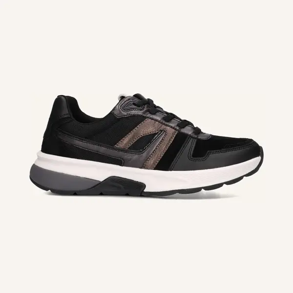 Gabor 845.1 Rollingsoft Sneakers - Leer - Dames - Zwart - Maat 36 thumbnail