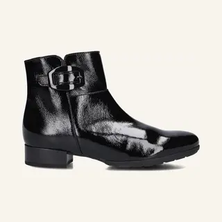 Gabor 714.1 Enkellaarsjes - Enkelboots Met Rits - Dames - Zwart - Maat 38, 5